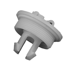 2in NPS Plug w/ Manual Vent, Sanoprene gasket