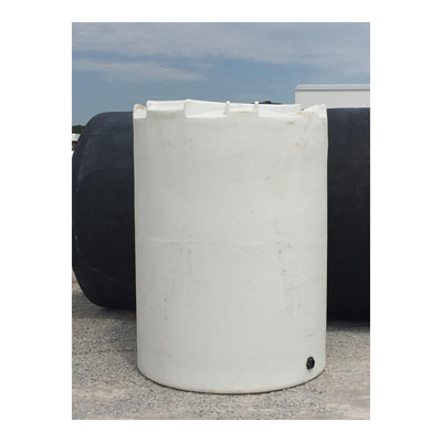 4500 Gallon Natural Plastic Vertical Cone Top Tank (Blem)