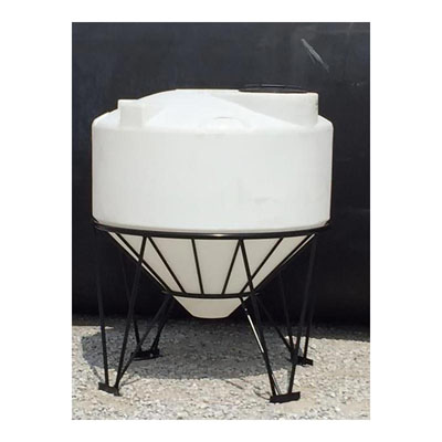 500 Gallon 45&#176; Cone Bottom Vertical Dome Top Tank (Blem)