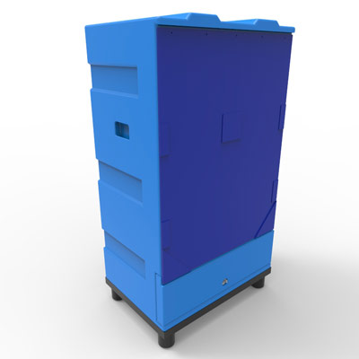 25 cu ft Insulated HDPE Fixed Feet Polar Bin (PB25)