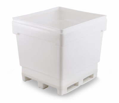 48" HT 43 cu ft 4-Way MonsterCombo Bin w/ Bolted Rollover Base (2948)