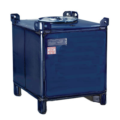 550 Gallon Supertainer Carbon Steel IBC Tote with 3" Vent