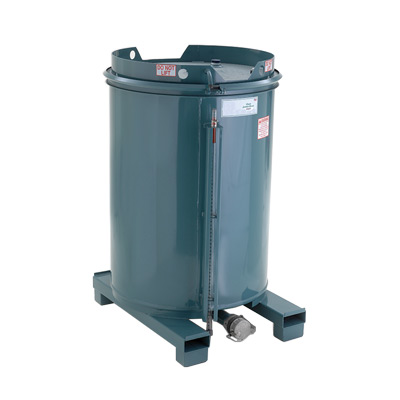 379 Gallon Blue Carbon Steel Visco Drum IBC with 3" Ball Valve