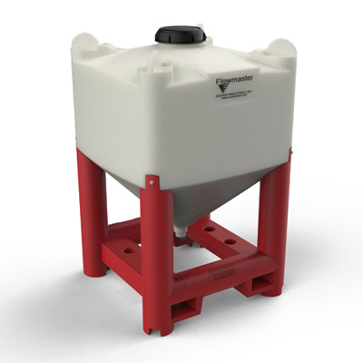 300 Gal 45&#186; Flowmaster Plastic Viscous Hopper Bin