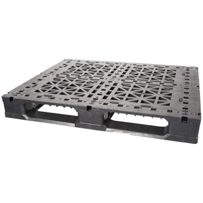 Greystone GS48406R0 Multi-use 6-Runner Plastic Pallet w/ 0 FG Rods