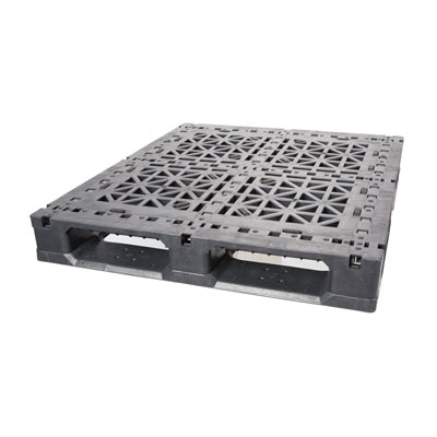 Greystone GS48406R3 Rackable 6-Runner Plastic Pallet w/ 3 FG Rods