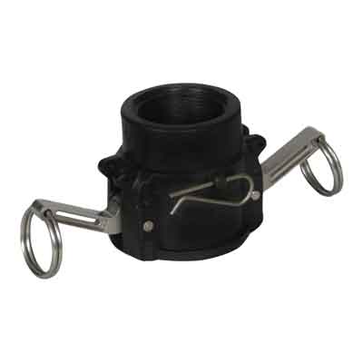 1-1/2in B-MPT x Female Polypropylene Coupler w/ EPDM Gasket