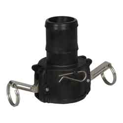 1-1/2in C-Hose x Female Polypropylene Coupler w/ EPDM Gasket