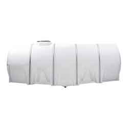 1010 Gallon White Plastic Drainable Leg Tank