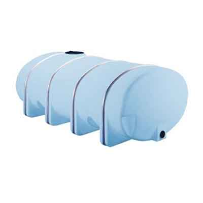 1335 Gallon Blue Heavy Duty Plastic Elliptical Leg Tank