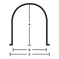 Short Steel Support Band for 2610 Gallon Drainable Leg Tank