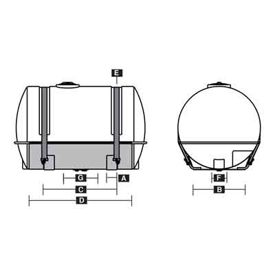 Saddle for 300 Gallon Applicator Tank