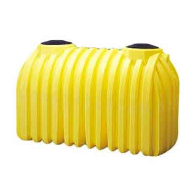 750 Gallon Yellow HD Single Compartment Septic Tank w/ Adapters,2 Manway