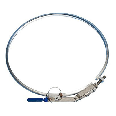 22" SS Plated Lever Lock Clamp Ring - Non UN Rated; 22" (W) x 1/2" (H)