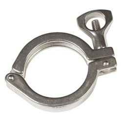 2" SS304 Sanitary Clamp; 3" (W) x 1" (H)
