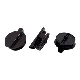 14 Inch Black HDPE Lid With Vent, 34701243