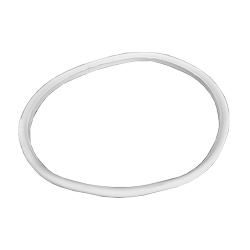 22" Opening Teflon Clear-Coated White EPDM Gasket