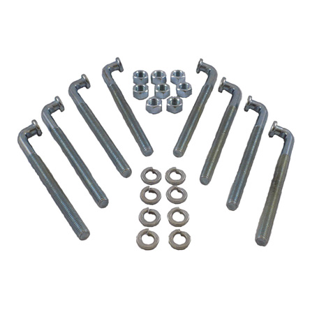 1/2in J-Bolts -  Quantity 8