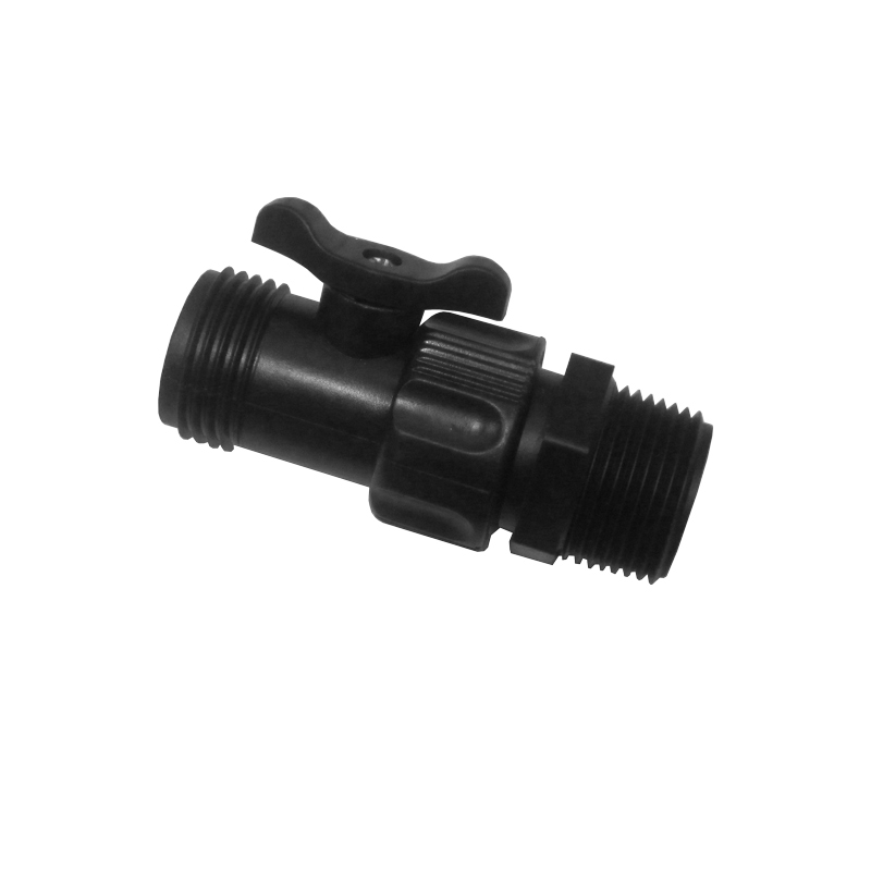 3/4" valve with 3/4" male NPT by 3/4" garden  hose threads Garden hose adapter 
