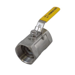 2" 316 S/S Drilled Ball Valve w/ Reversed Stem & Locking Handle