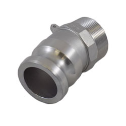 2" S/S 15deg Offset, Type "F" Male Cam-Lock Adapter Only