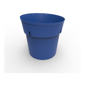 300 Gal Blue HDPE Refuse Can