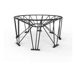 Steel Stand for 30&#176; Cone Bottom Tank, 90in Diameter, 8 Legs