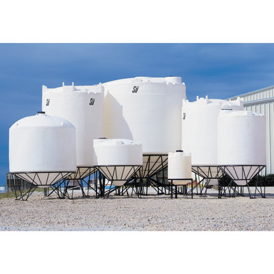 1600 Gallon 30&#176; Cone Bottom Vertical Dome Top Tank