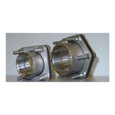 316SS 4in Bolted Fitting w/ VITON Gasket Female X Female