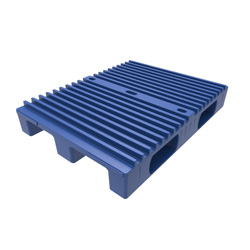 42" / 108cm Slotted Top Press Pallet w/ Steel, Blue