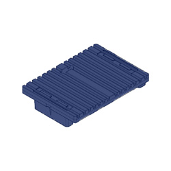 29" x 21" Ribbed Press Pallet, Blue