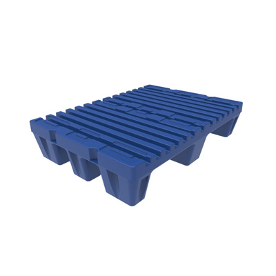 30" x 22" Ribbed Press Pallet w/ Deck-Lok, Blue