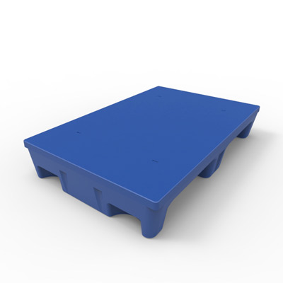 35" x 23" Smooth Top Multipurpose Pallet, Blue