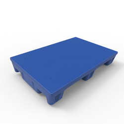 40" x 26" Smooth Top Multipurpose Pallet w/ Under-Deck Handholds, Blue