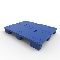 48" x 36" Smooth Top Pallet, 4-Way, Blue