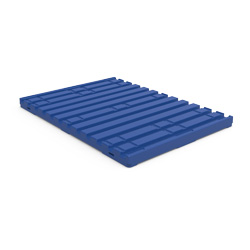 55" x 39" Slotted Press Pallet Board w/ Deck-Lok, Blue