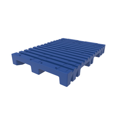 56" x 40" Slotted Top Press Pallet, Blue