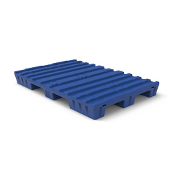 63" x 43" Press Pallet, w/ Steel, Blue