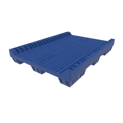 43" x 60" Roll Pallet w/ Steel, 4-Way Entry, Blue