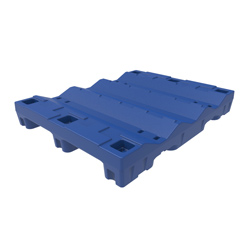 54" x 42" Stackable Multi-Roll Pallet w/ 4-Way Entry, Blue