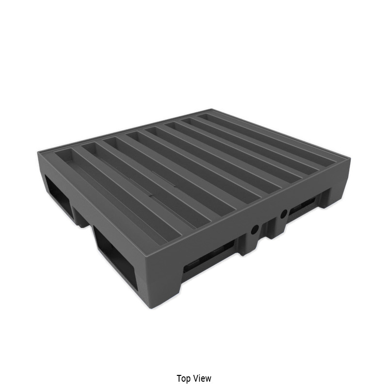 36 x 32 in Black Plastic Pallet TP3632CONPXXPB1 Stratis