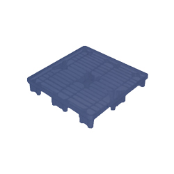 54" x 44" Nestable 4-Way Pallet, Blue