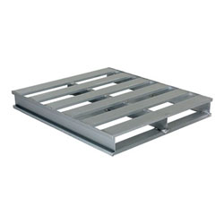 Rackable aluminum pallet 48x42x6 inch, 2-way, Vestil ap-4248