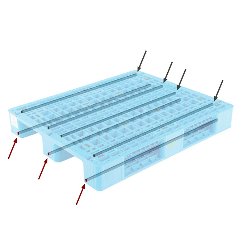 Victory 48x40 Blue Plastic Pallet, (1 Pack of 2 Pallets)