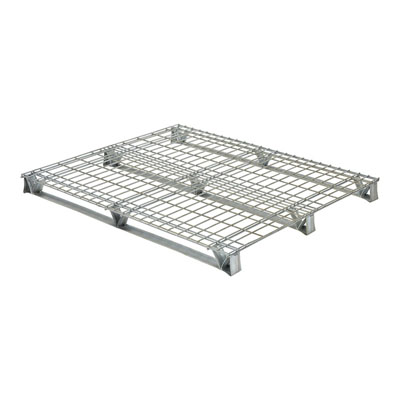 Galvanized welded wire pallet 48x48x4 inch, 4-way, Vestil wmp-4848